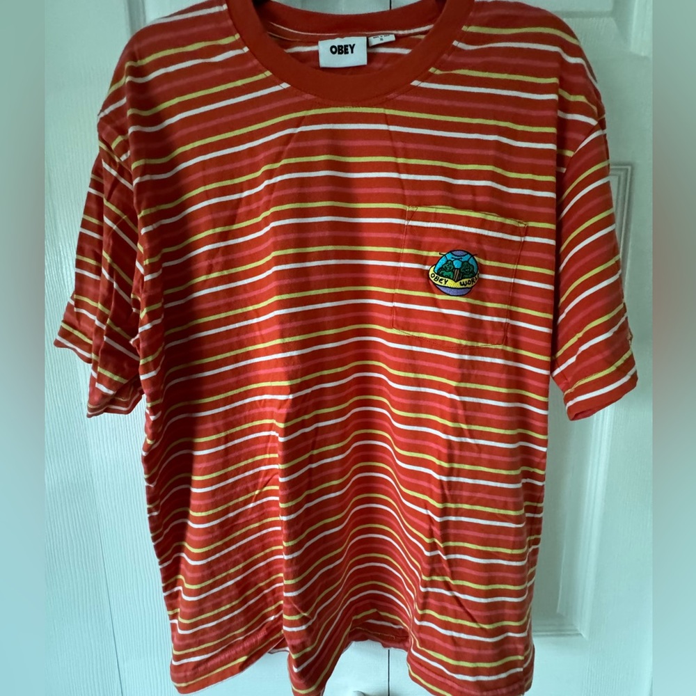 Obey Men’s Striped T (XL)